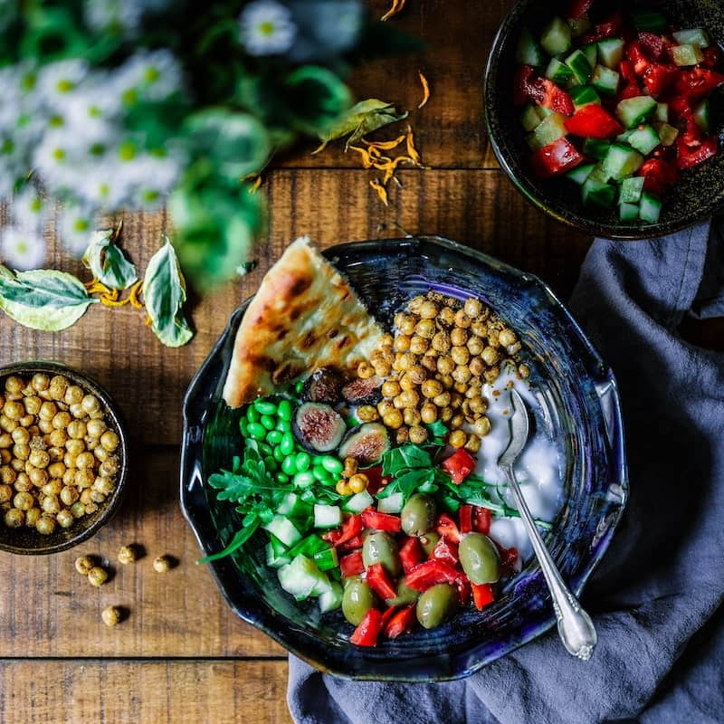 Photo of beautifully
                    arranged food