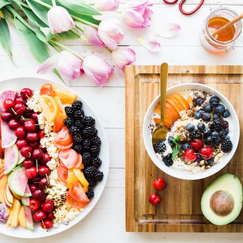 Photo of beautifully
                    arranged food